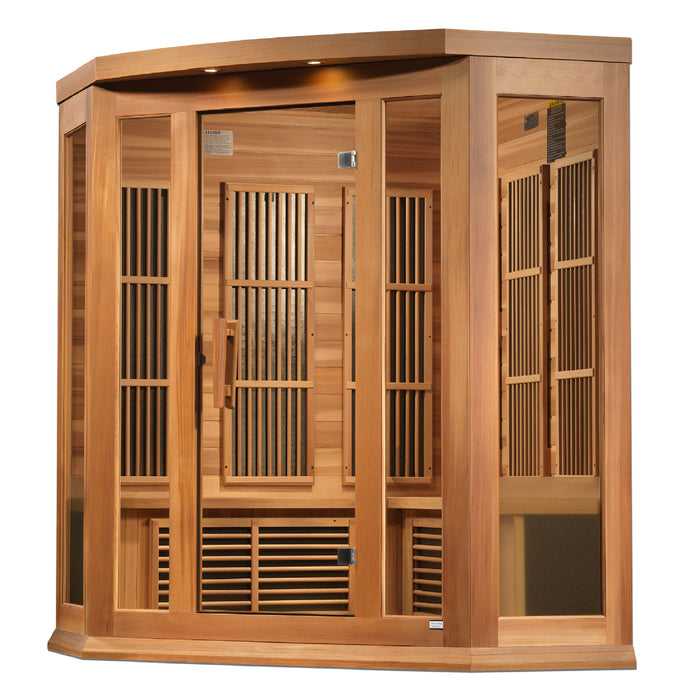 MX-K356-01 Maxxus Low EMF FAR Infrared Sauna Canadian Red Cedar