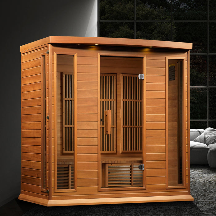 MX-K406-01 Maxxus Low EMF FAR Infrared Sauna Canadian Red Cedar