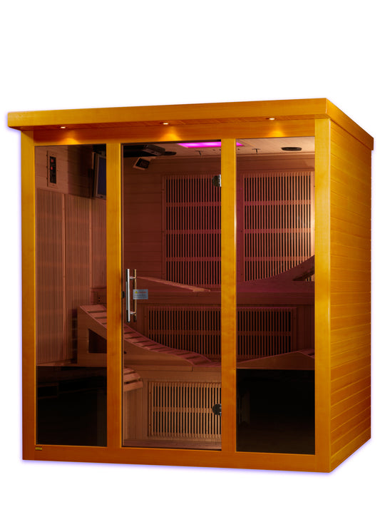Ultra Low EMF  6-Person Dynamic "Monaco" Elite Infrared Sauna
